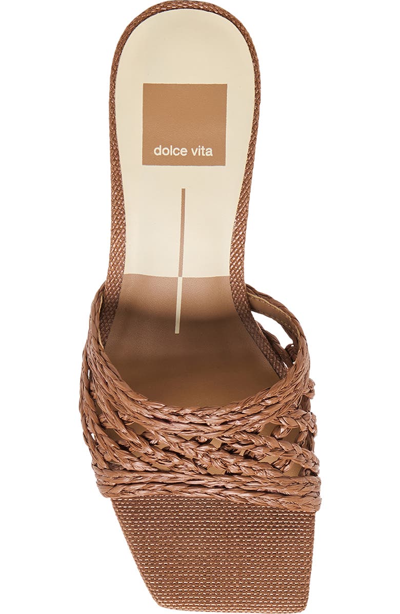 Dolce Vita Bowen Sandal, Alternate, color, Cognac Raffia