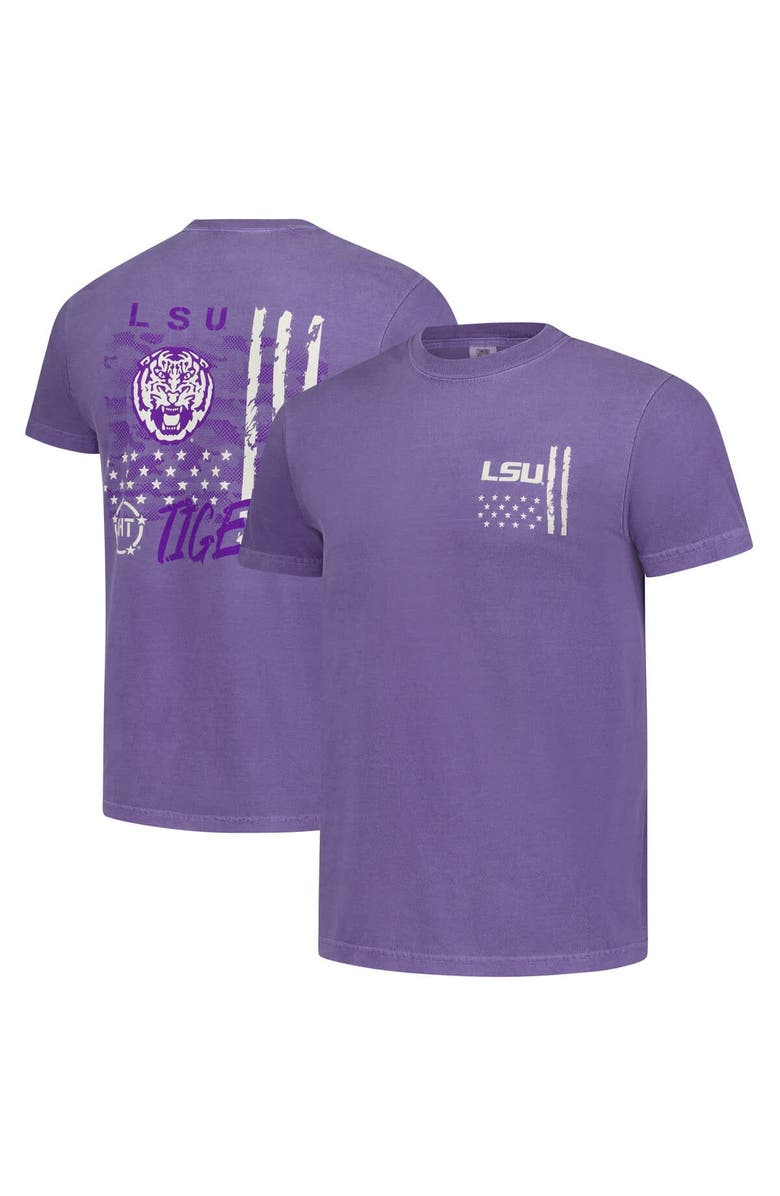 IMAGE ONE Men's Purple LSU Tigers Comfort Colors OHT Camo Overlay T-Shirt, Main, color, Purple