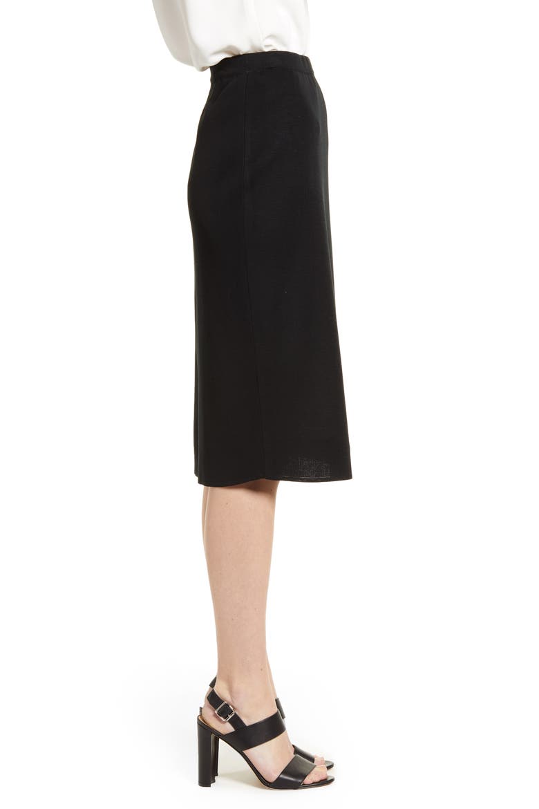 Straight Skirt, Alternate, color, BLACK