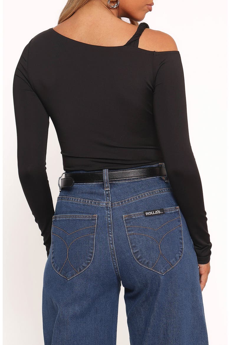 Darma Cutout Top, Alternate, color, BLACK