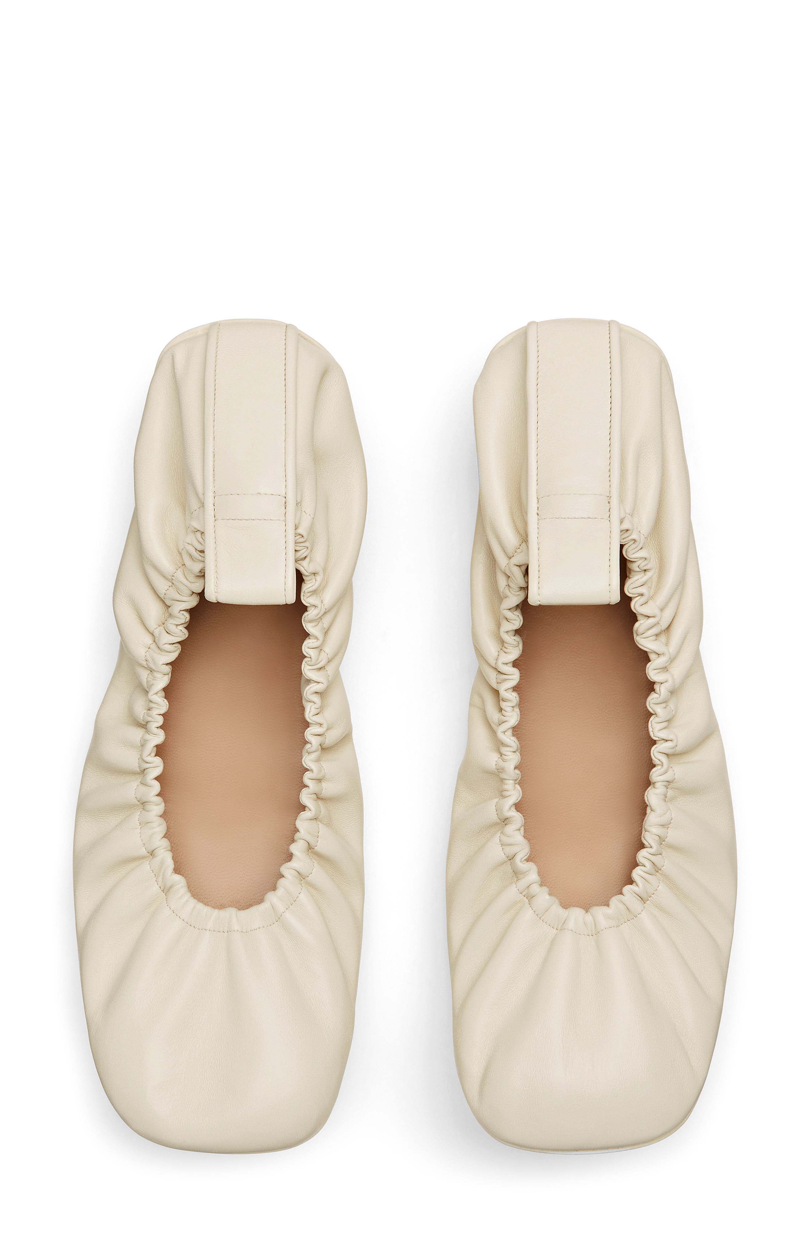 Bottega Veneta Shore Lug Sole Ballet Flat, Alternate, color, Sea Salt