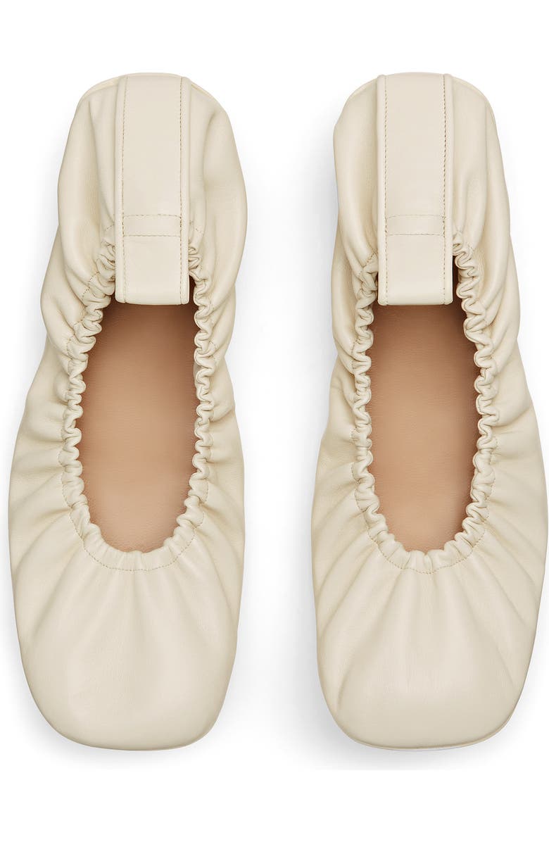 Bottega Veneta Shore Lug Sole Ballet Flat, Alternate, color, Sea Salt