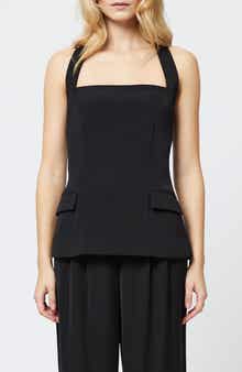 French Connection Harry Halter Neck Suiting Top