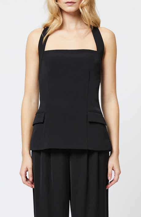 French Connection Harry Halter Neck Suiting Top