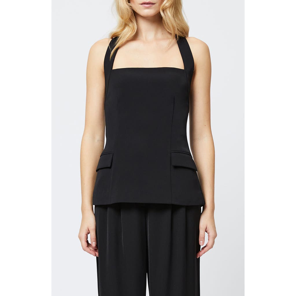 French Connection Harrie Suiting Halter Neck Top In Black