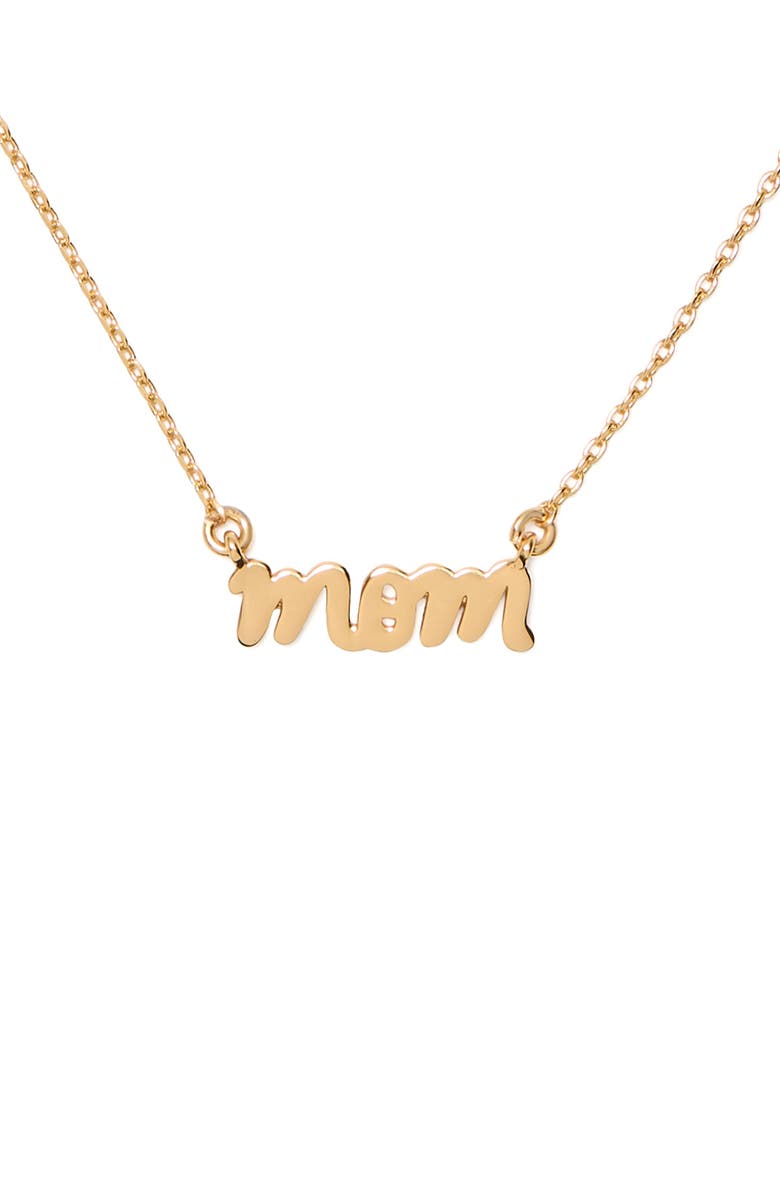 Kate Spade New York mom pendant necklace, Main, color, 