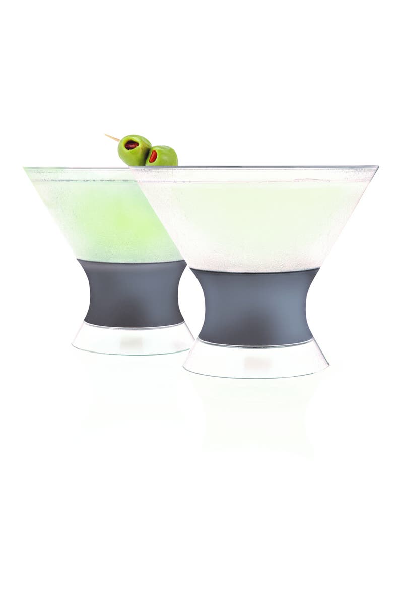 HOST Martini FREEZE Cooling Cup Set of 2, Main, color, Gray