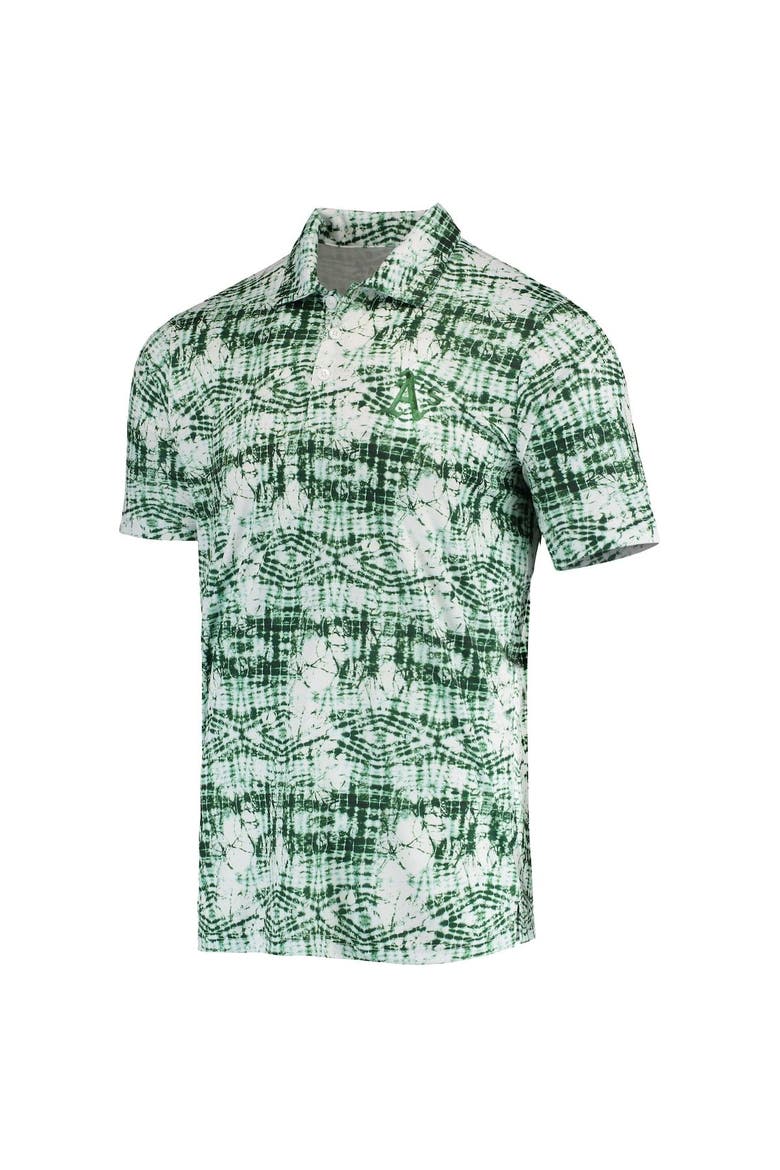 Men's Antigua Green Oakland Athletics Vivid Polo, Alternate, color, Green