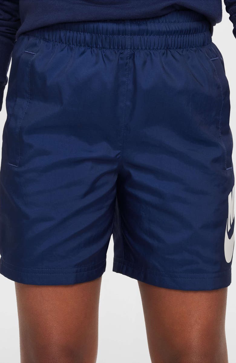 Nike Kids' Club Shorts, Main, color, 410 Midnight Navy/White