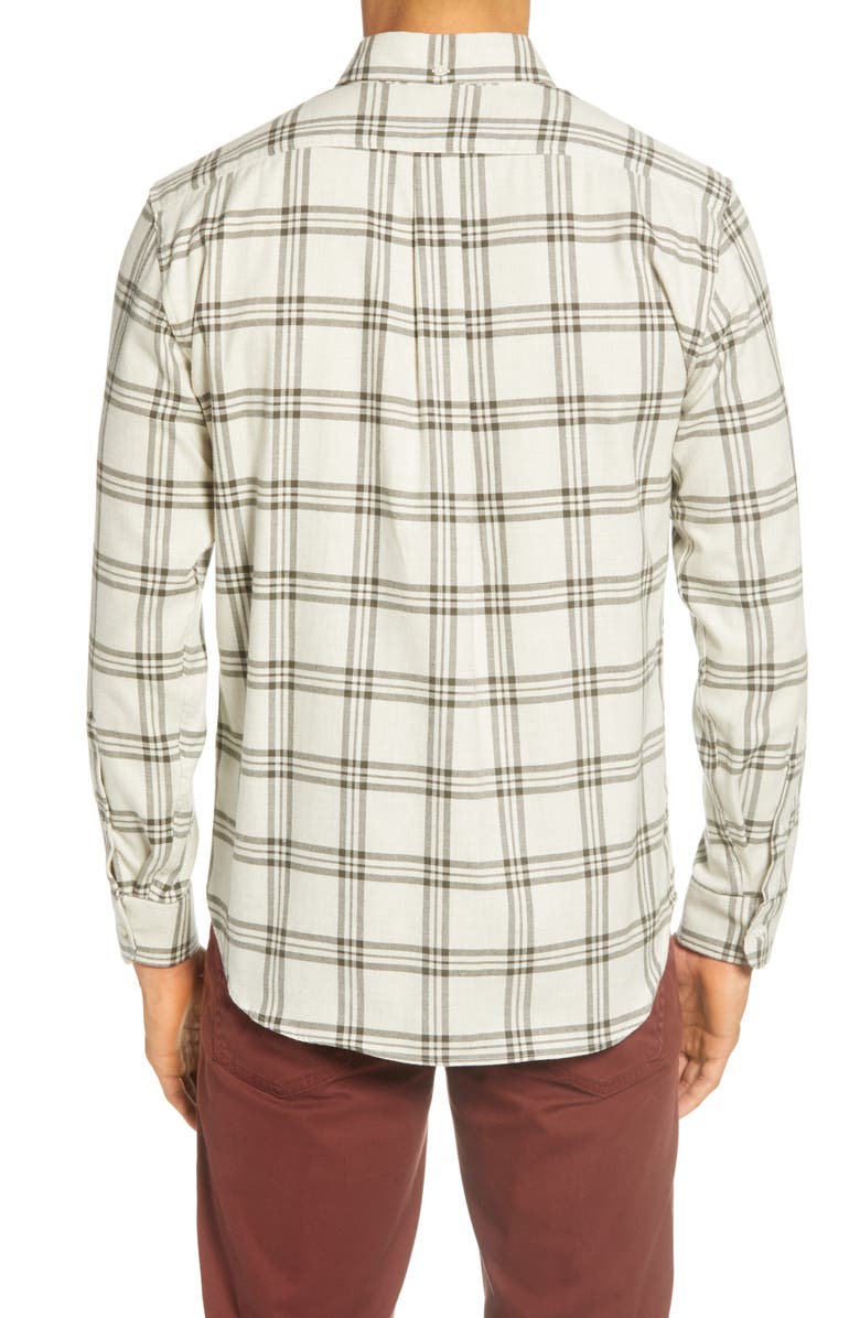 Billy Reid Plaid Regular Fit Cotton Shirt, Alternate, color, 