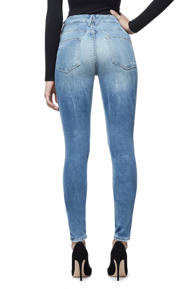 Good Legs Ripped Skinny Jeans, Alternate, color, BLUE068