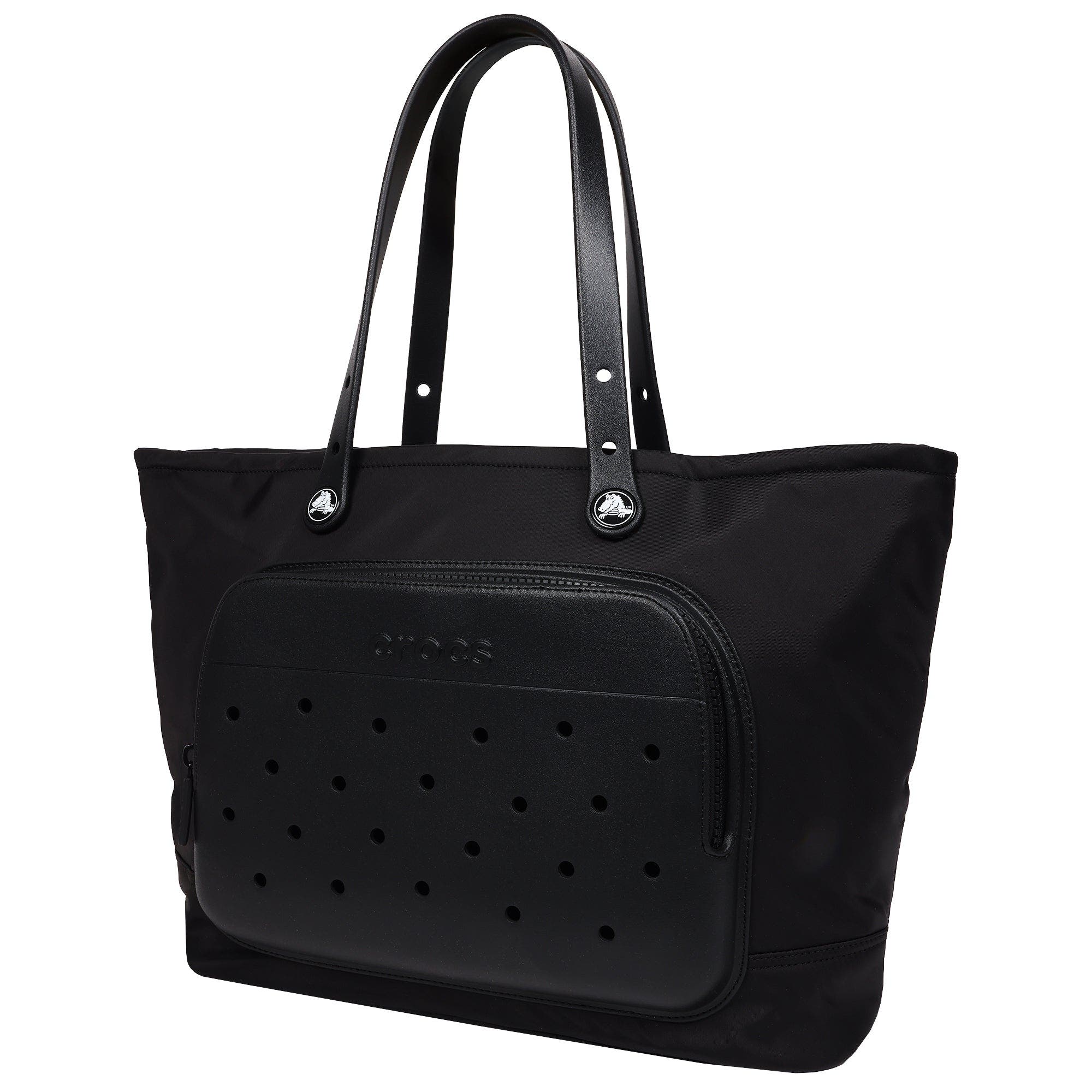 CROCS Large Tote with Pockets, Alternate, color, Black