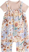 NEXT Floral Frill T-Shirt & Romper Set