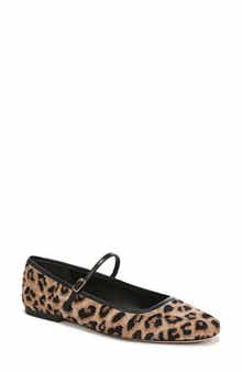 Veronica Beard Ellie Genuine Calf Hair Mary Jane Flat