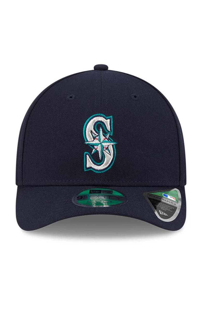 New Era Men's New Era  Navy Seattle Mariners Player Replica 9FORTY Adjustable Hat, Alternate, color, 