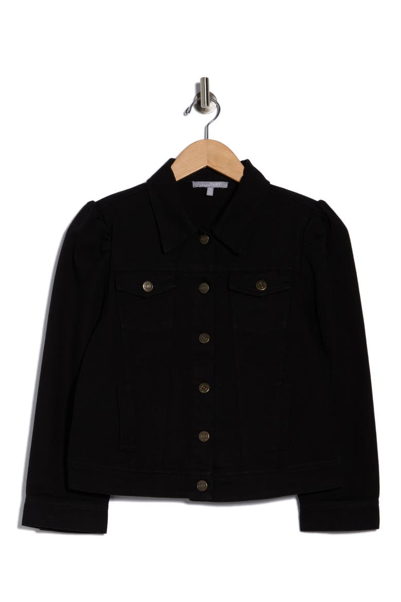 Averill Denim Jacket, Alternate, color, BLACK
