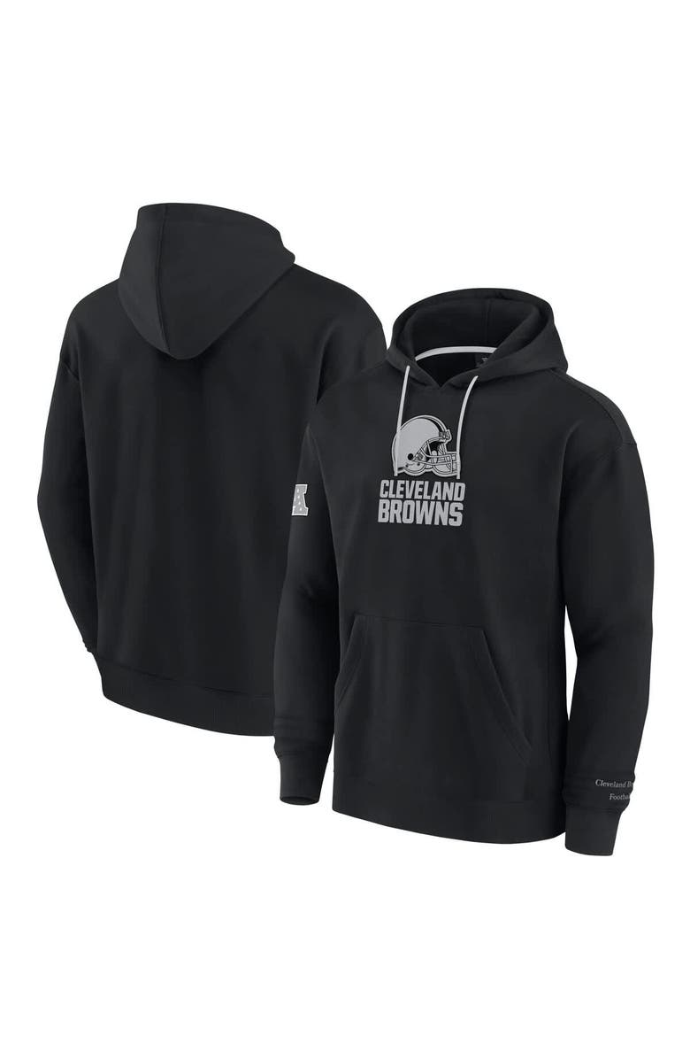 FANATICS Men's Fanatics Black Cleveland Browns Elements Pace Fleece Pullover Hoodie, Main, color, Black
