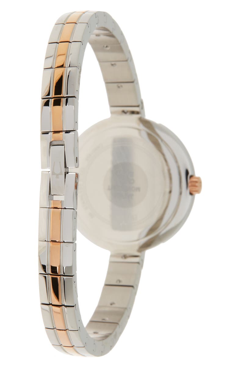 BULOVA Two-Tone Dress Bracelet Watch, 30mm, Alternate, color,
