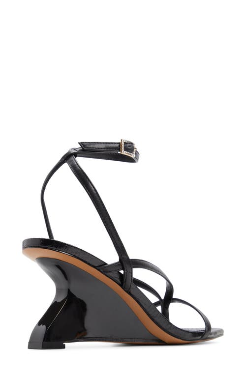 Shop Aldo Talvi Wedge Sandal In Black