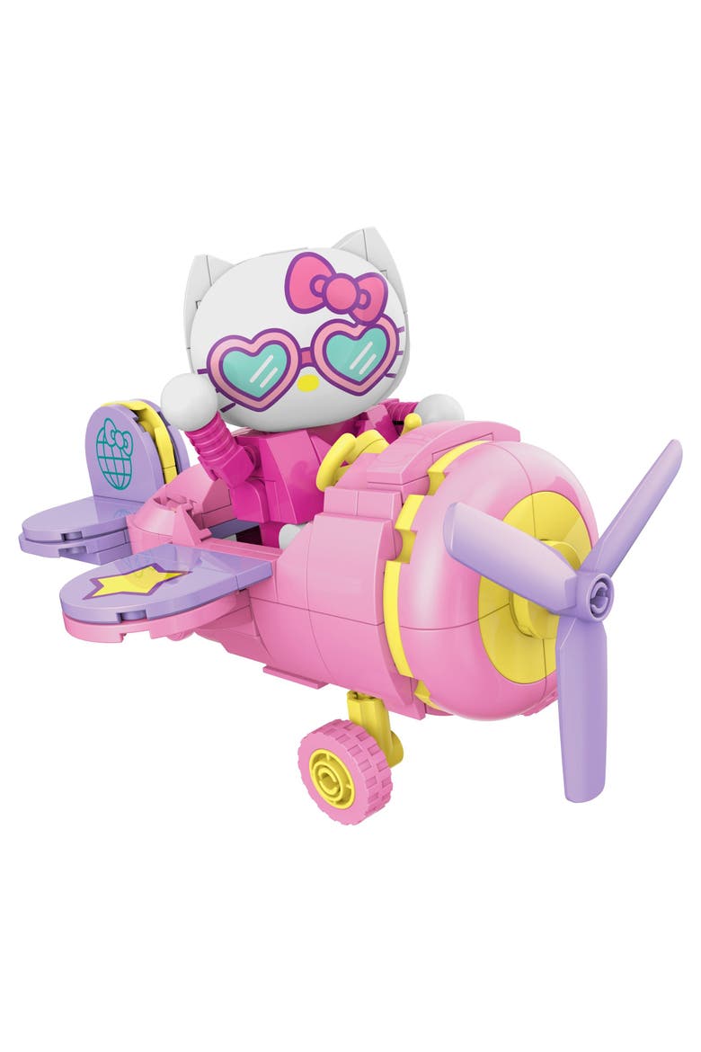 Hello Kitty Airplane Adventure Building Set, Alternate, color, Pink