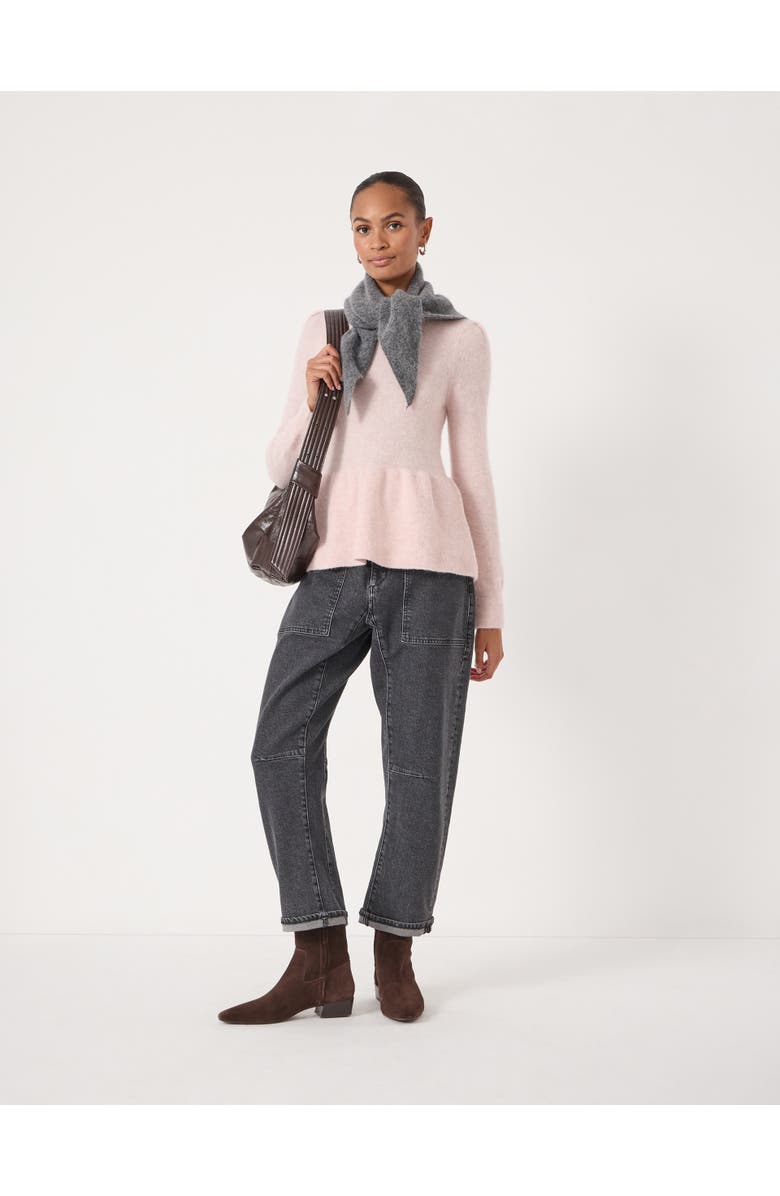 Hush Wool Blend Peplum Top, Alternate, color, Soft Pink