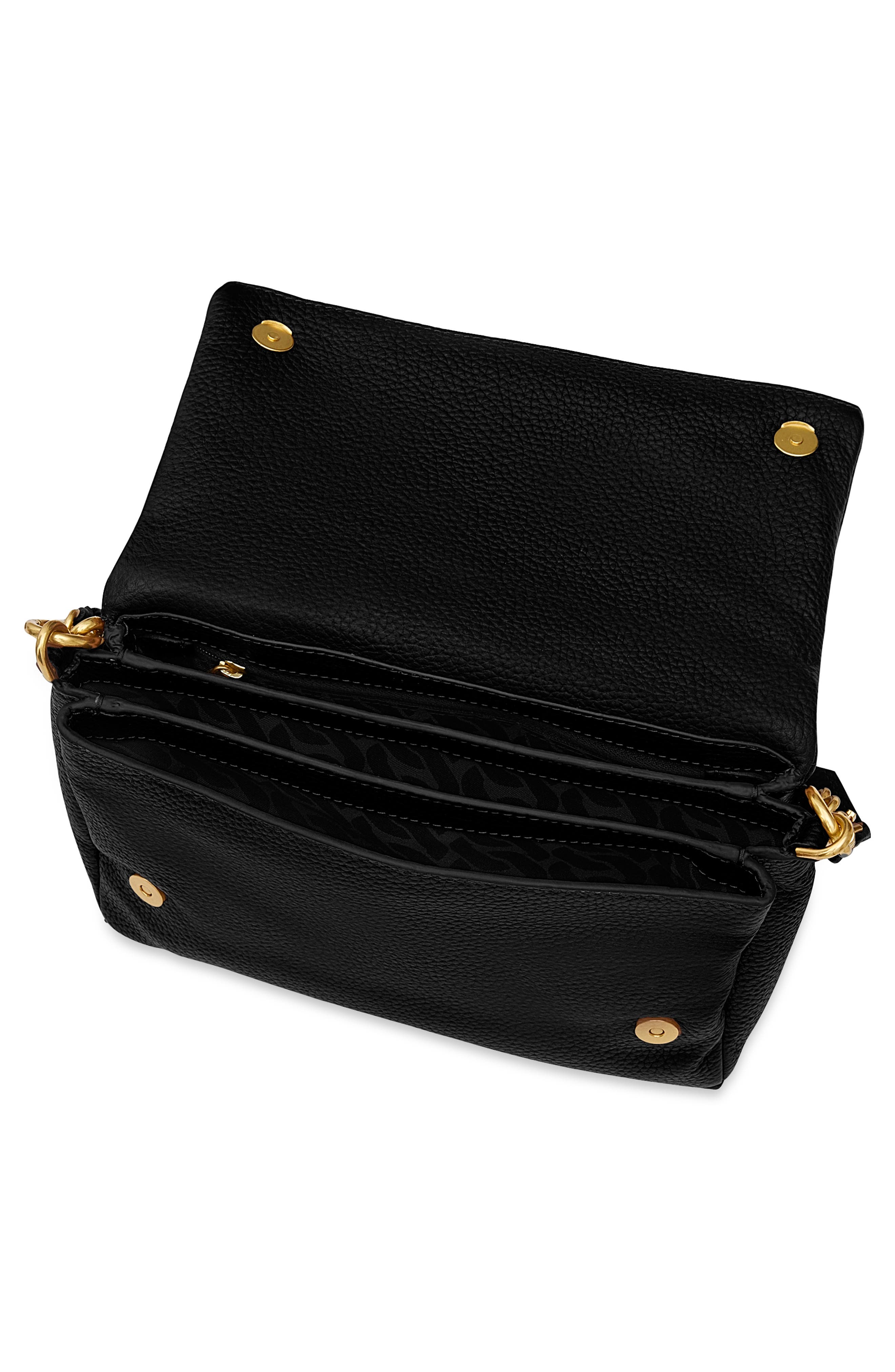 Rebecca Minkoff Foldover Leather Crossbody Bag, Alternate, color, 