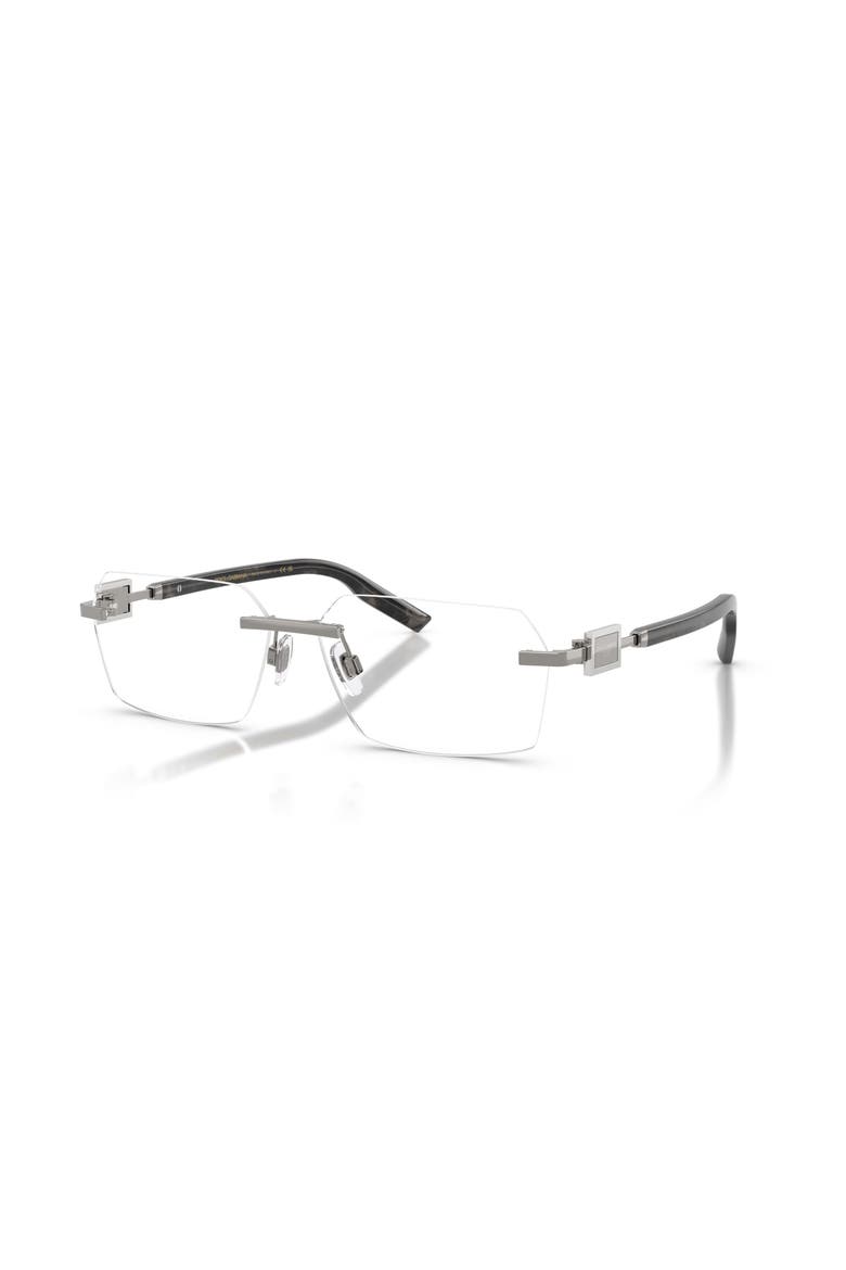 60mm Rectangle optical glasses, Main, color, Grey