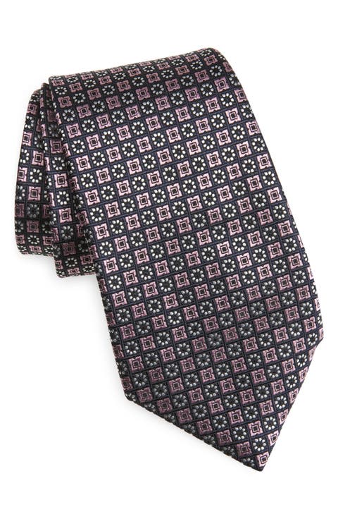 Cinque Pieghe Silk Jacquard Tie