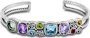 SAMUEL B. Mixed Stone Cuff Bracelet
