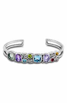 Mixed Stone Cuff Bracelet