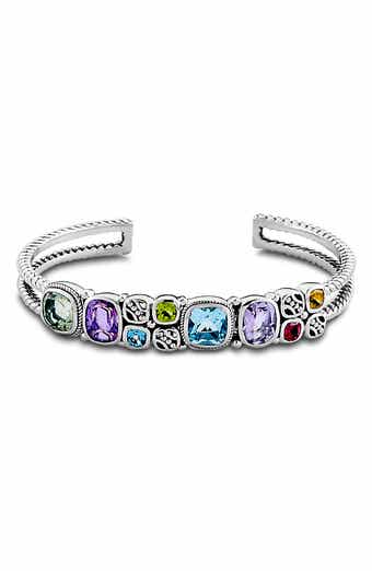 Mixed Stone Cuff Bracelet