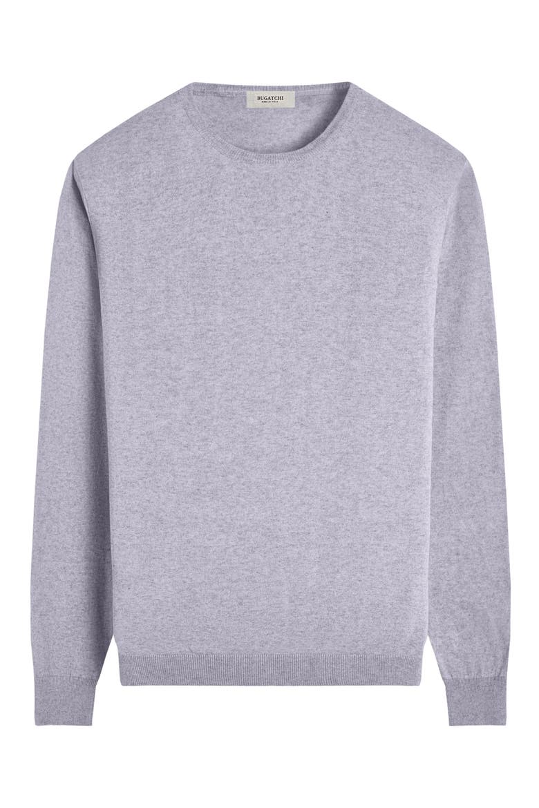 Cotton & Cashmere Crewneck Sweater, Alternate, color, PLATINUM
