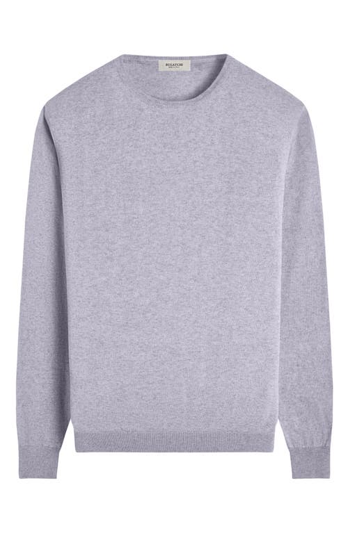 Bugatchi Cotton & Cashmere Crewneck Sweater In Platinum