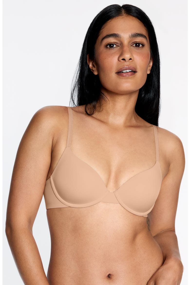 Simply Smooth T-Shirt Bra, Alternate, color, Buff