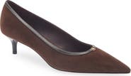 Tory Burch Double T Buckle Kitten Heel Pump