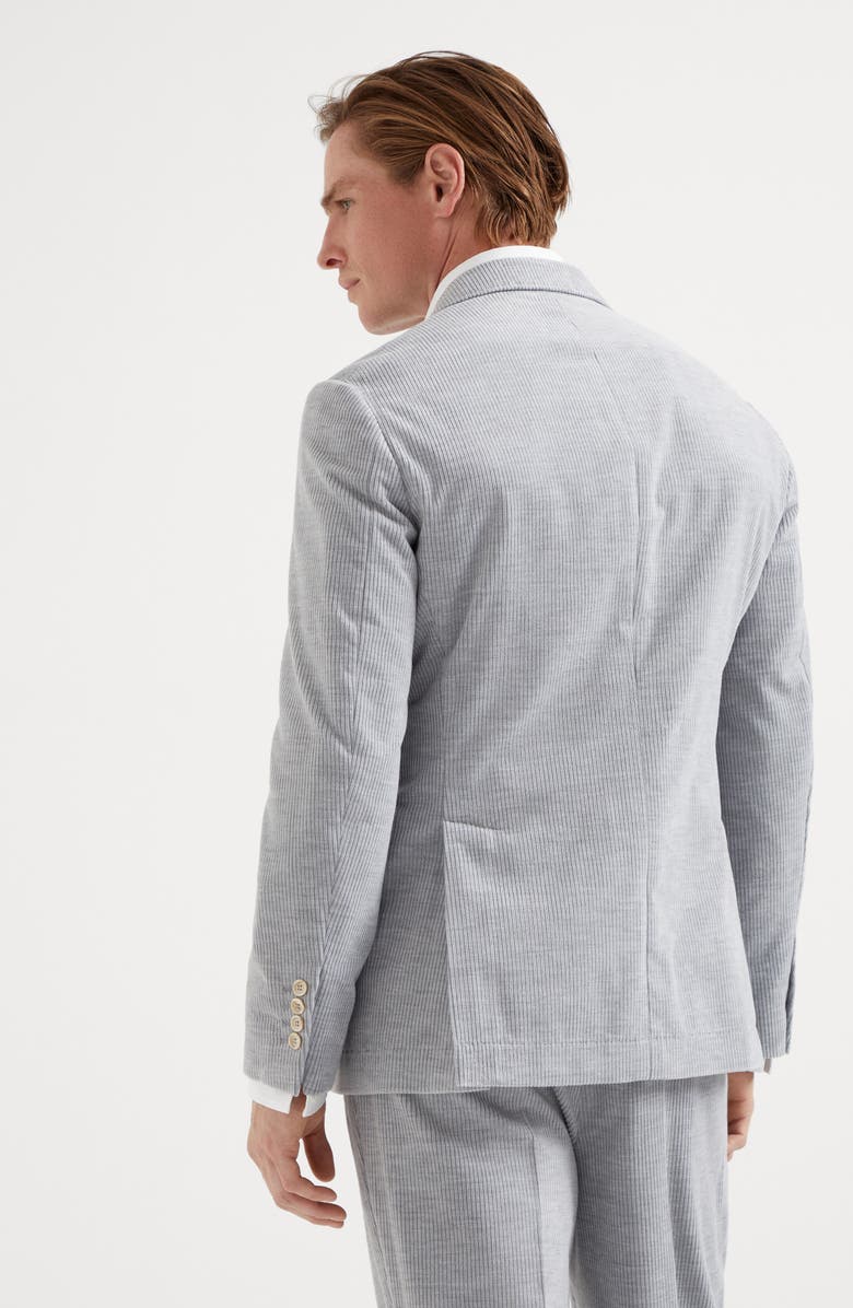 Brunello Cucinelli Cotton and cashmere mélange corduroy deconstructed Cavallo blazer, Alternate, color, 