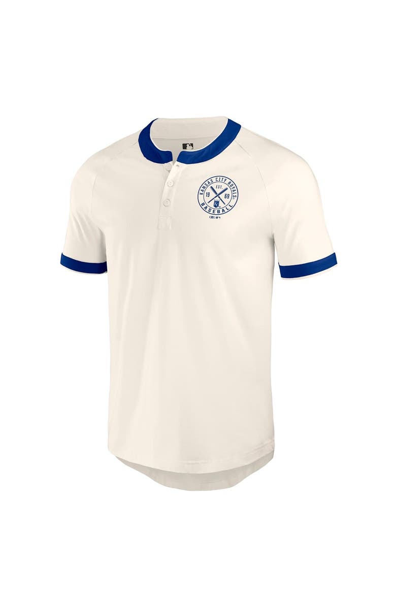 Darius Rucker Collection by Fanatics Men's Darius Rucker Collection by Fanatics White Kansas City Royals Henley Raglan T-Shirt, Alternate, color, White