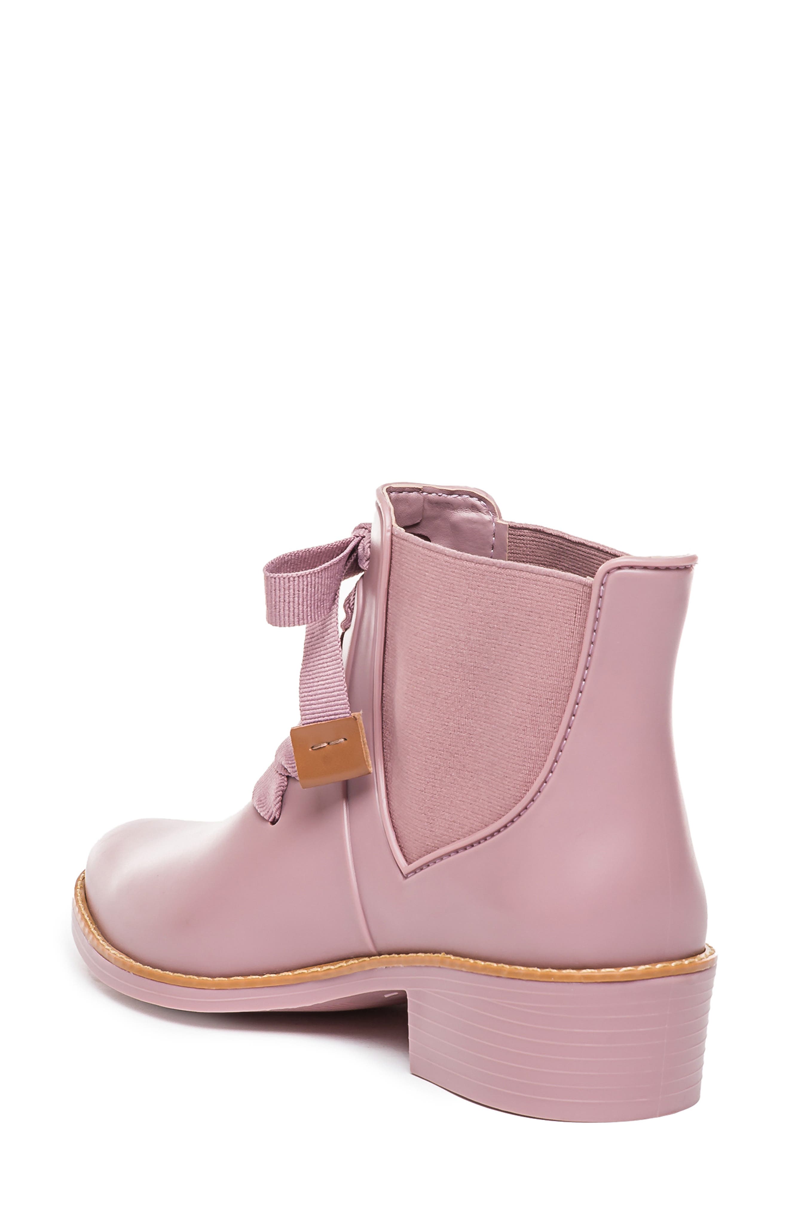 Bernardo Lacey Short Waterproof Rain Boot, Alternate, color, ROSE PINK