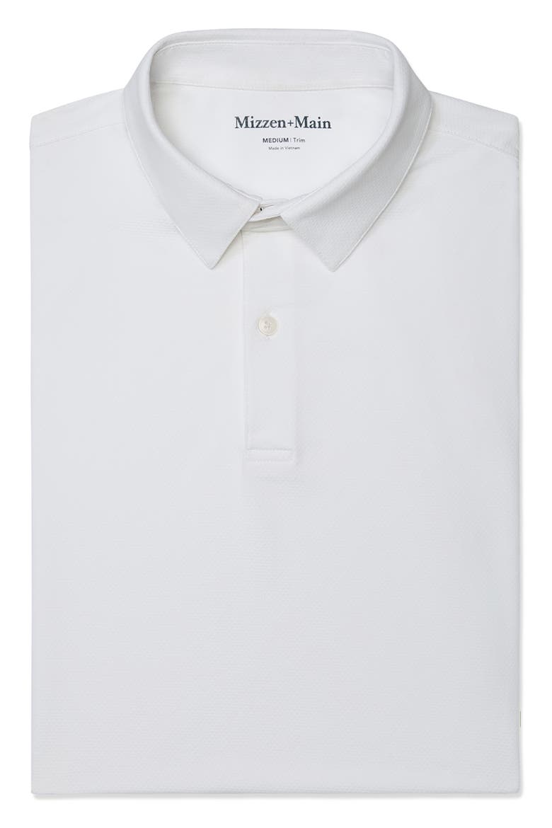 Halyard Trim Fit Performance Polo, Alternate, color, WHITE