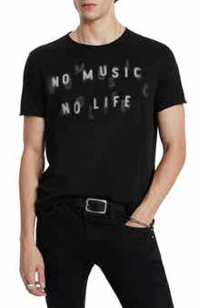 John Varvatos No Music Graphic T-Shirt