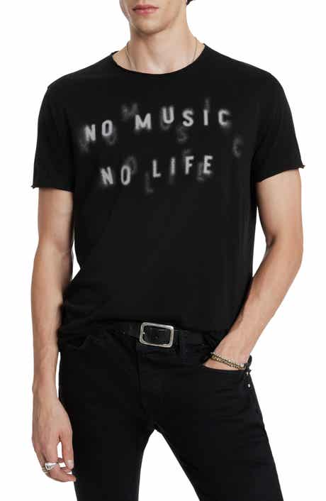 John Varvatos No Music Graphic T-Shirt