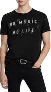 John Varvatos No Music Graphic T-Shirt