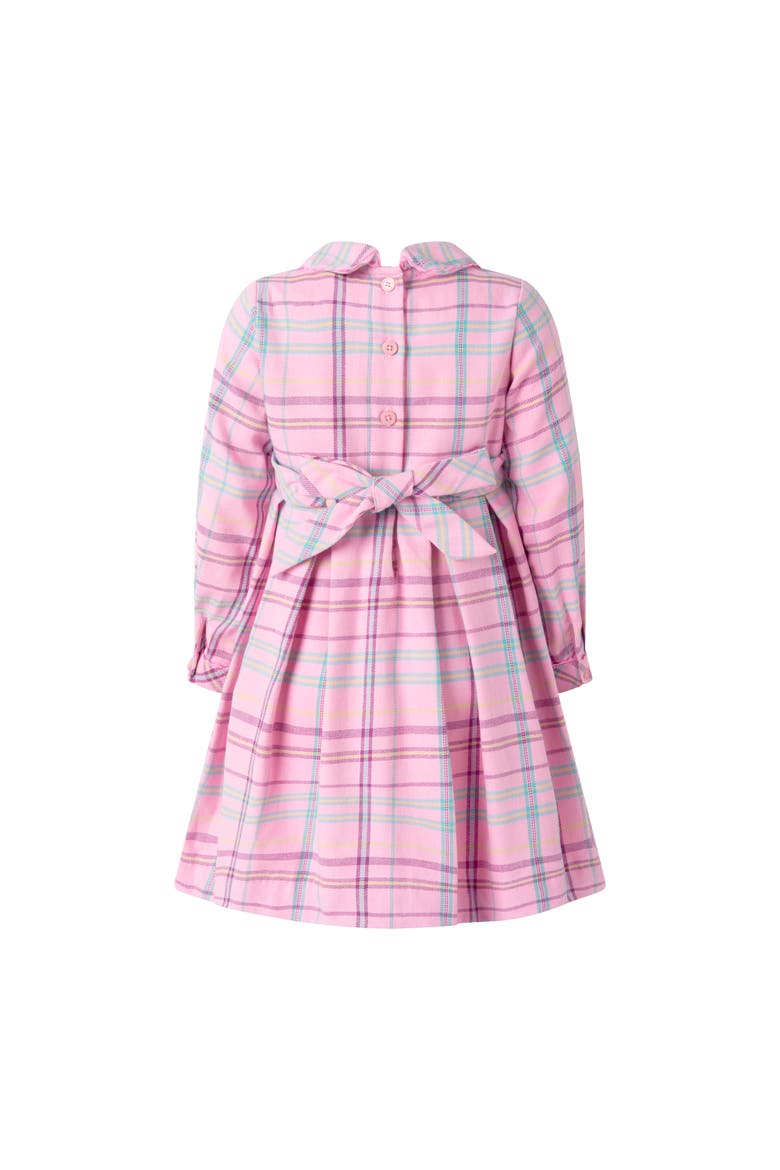 Pink Check Pleated Dress, Alternate, color, Pink