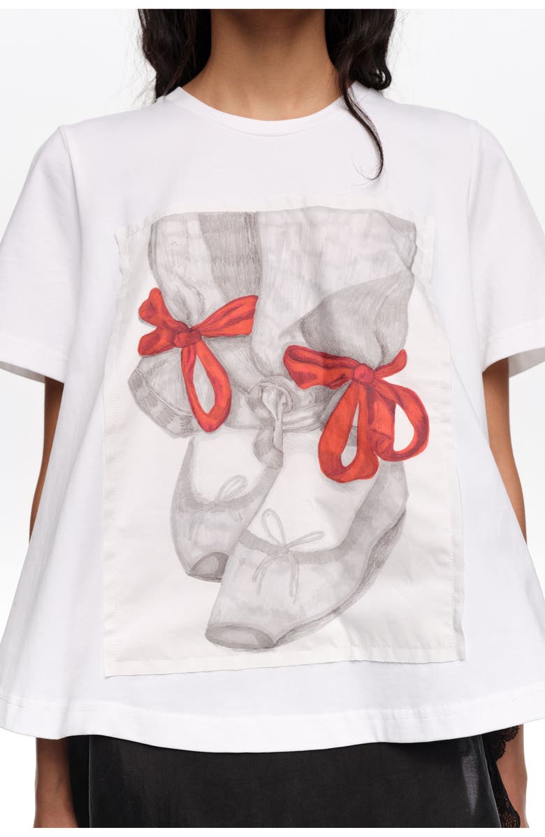 Bimba y Lola Ballerinas Logo A-Line T-Shirt, Alternate, color,
