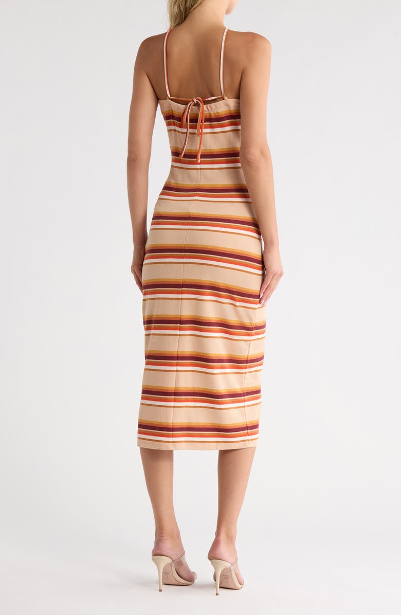 Amuse Society Beach Crush Knit Tank Dress, Alternate, color, Beige Multi