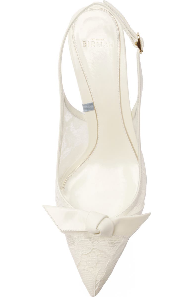 Alexandre Birman Clarita Classic Pointed Toe Slingback Pump, Alternate, color, Off White/ Ivory
