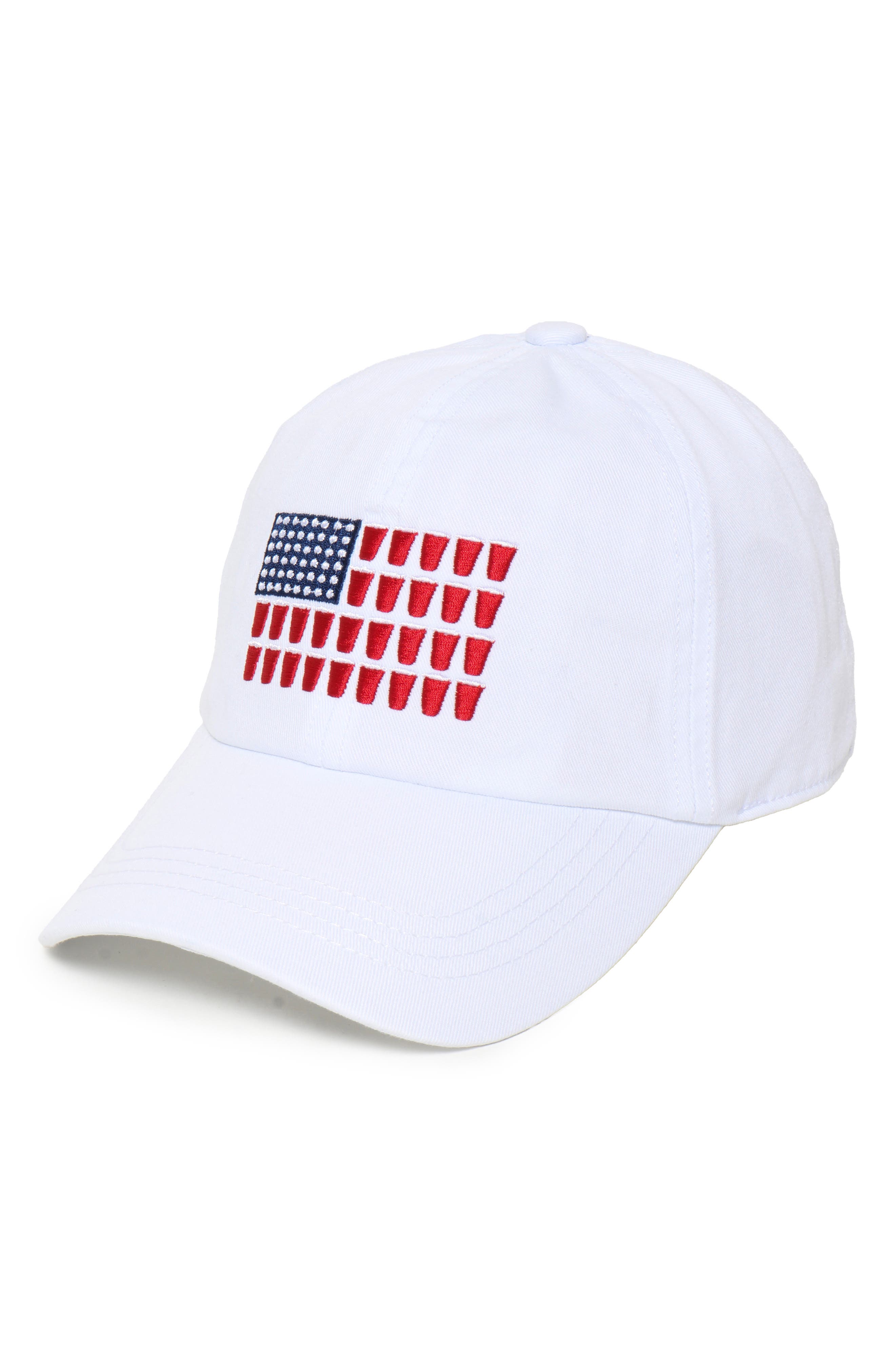 David & Young Americana Cups Patch Baseball Cap (Women) | Nordstromrack