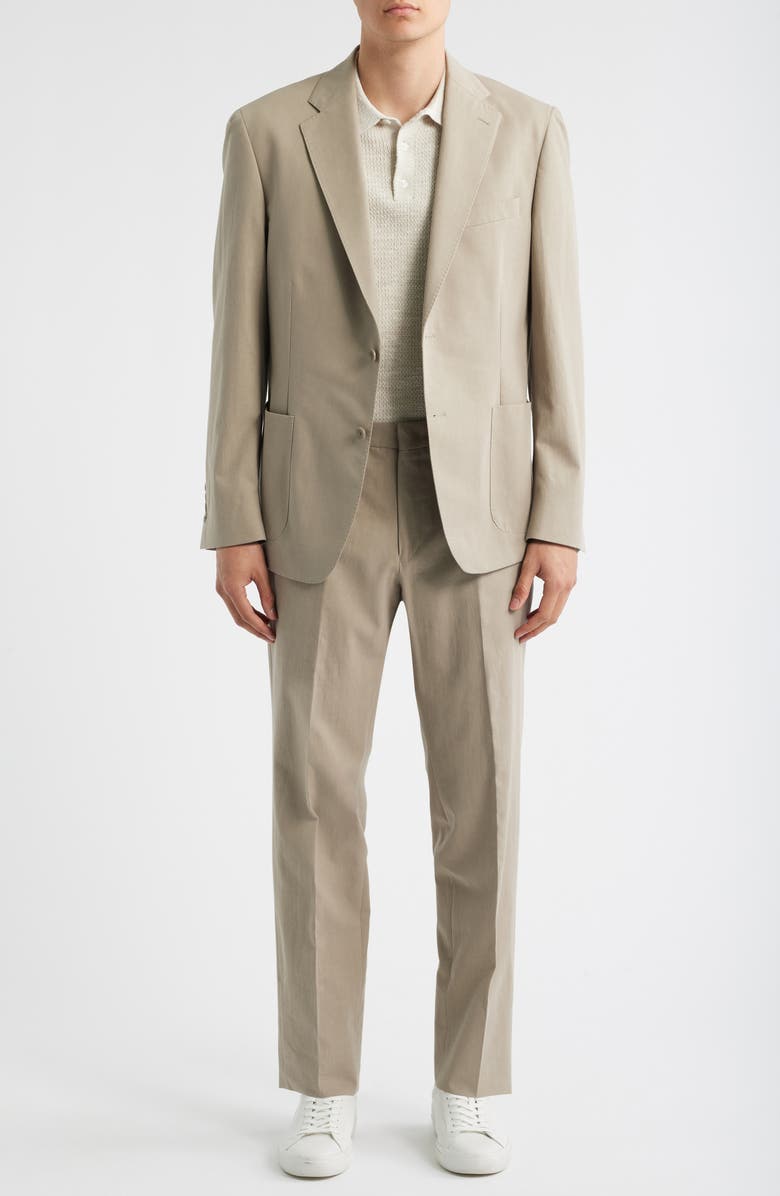Vince Iker Khaki Cotton Blend Suit, Main, color, Khaki