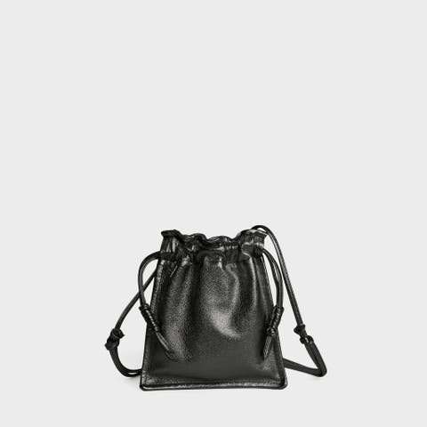 Bowie Adjustable Drawstring Leather Pouch