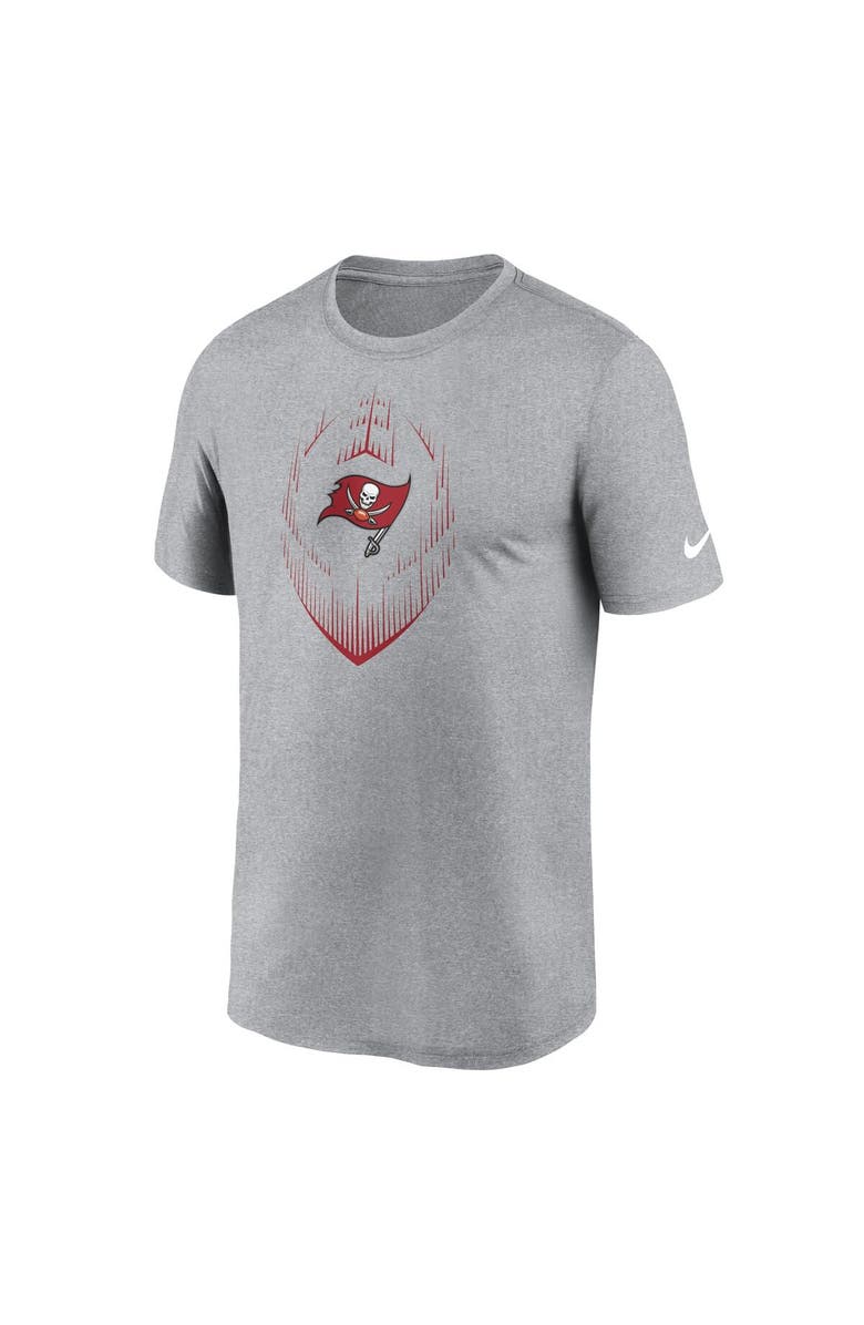 Nike Men's Nike Heather Gray Tampa Bay Buccaneers Primetime Legend Icon Performance T-Shirt, Alternate, color,
